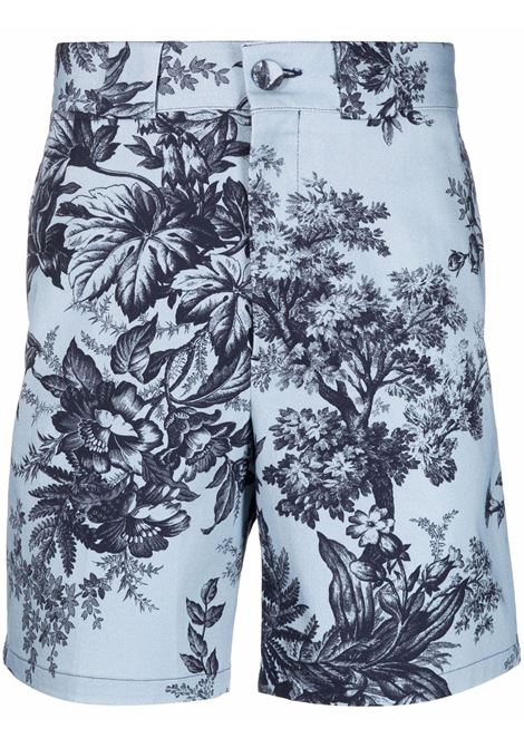 shorts con stampa floreale ERDEM | Shorts | 604MPEFG LUCASBLUE/NAVY